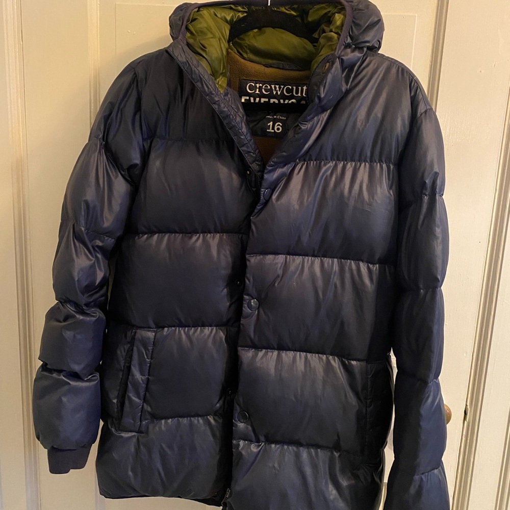 J. Crew Crewcuts down feather winter coat - Navy